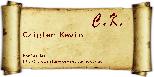 Czigler Kevin névjegykártya